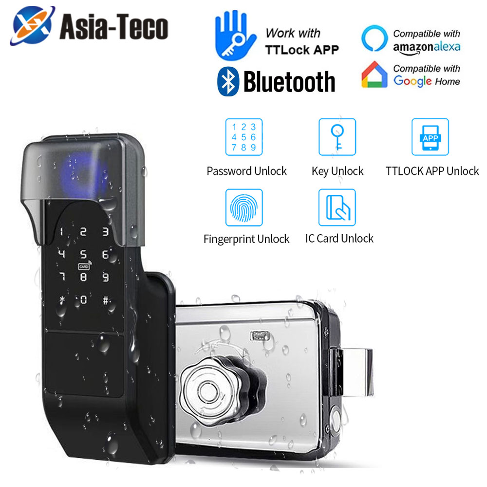 Glass Door Hinge - IP65 Водонепроницаемый TTLock Умный дверной замок
