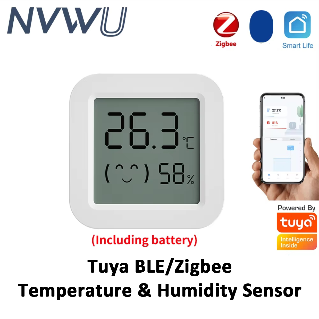 Digital Hygrometer Probe - Датчик температуры и влажности Tuya Zigbee,