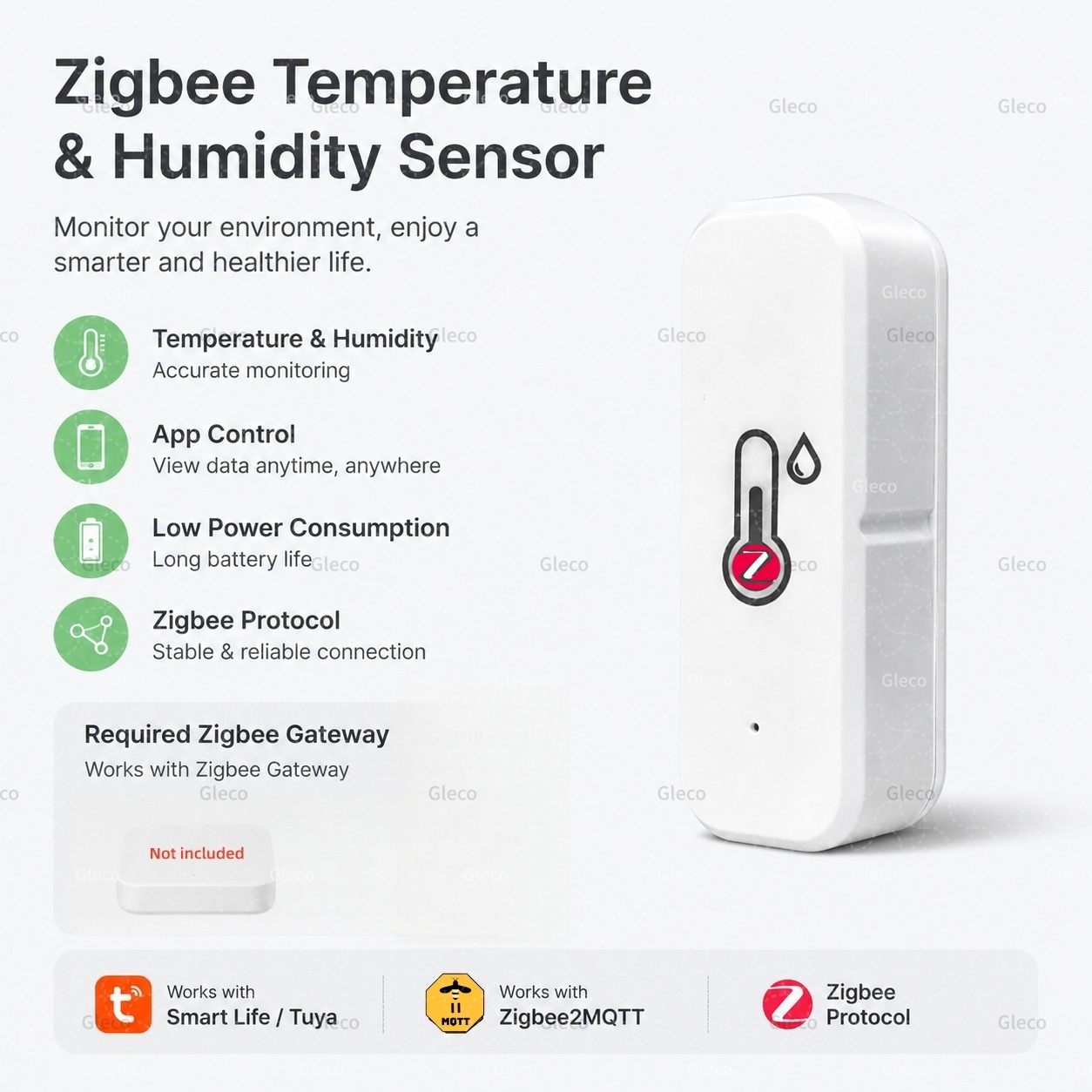 Digital Hygrometer Probe - Датчик температуры и влажности Tuya Zigbee