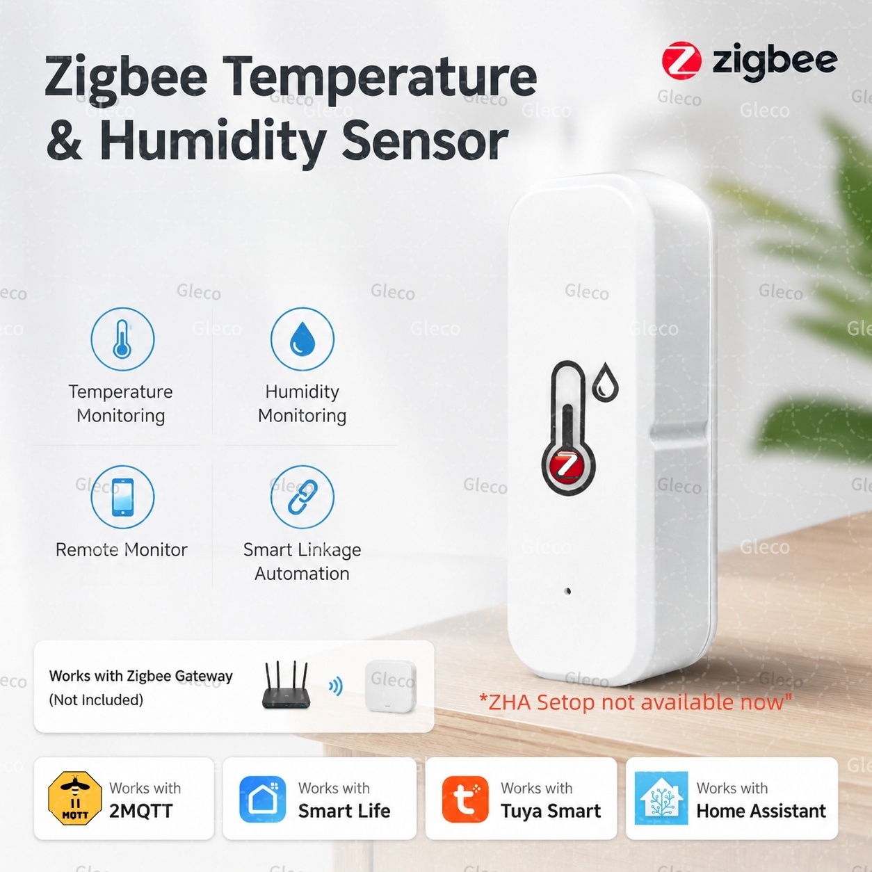 Digital Hygrometer Probe - Мини-датчик температуры и влажности Tuya Zigbee