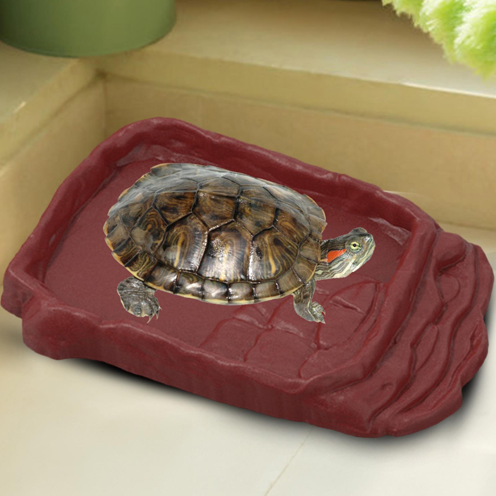 Water Dish Reptile - Ванна для черепах, поилка, противоскользящие лестницы,
