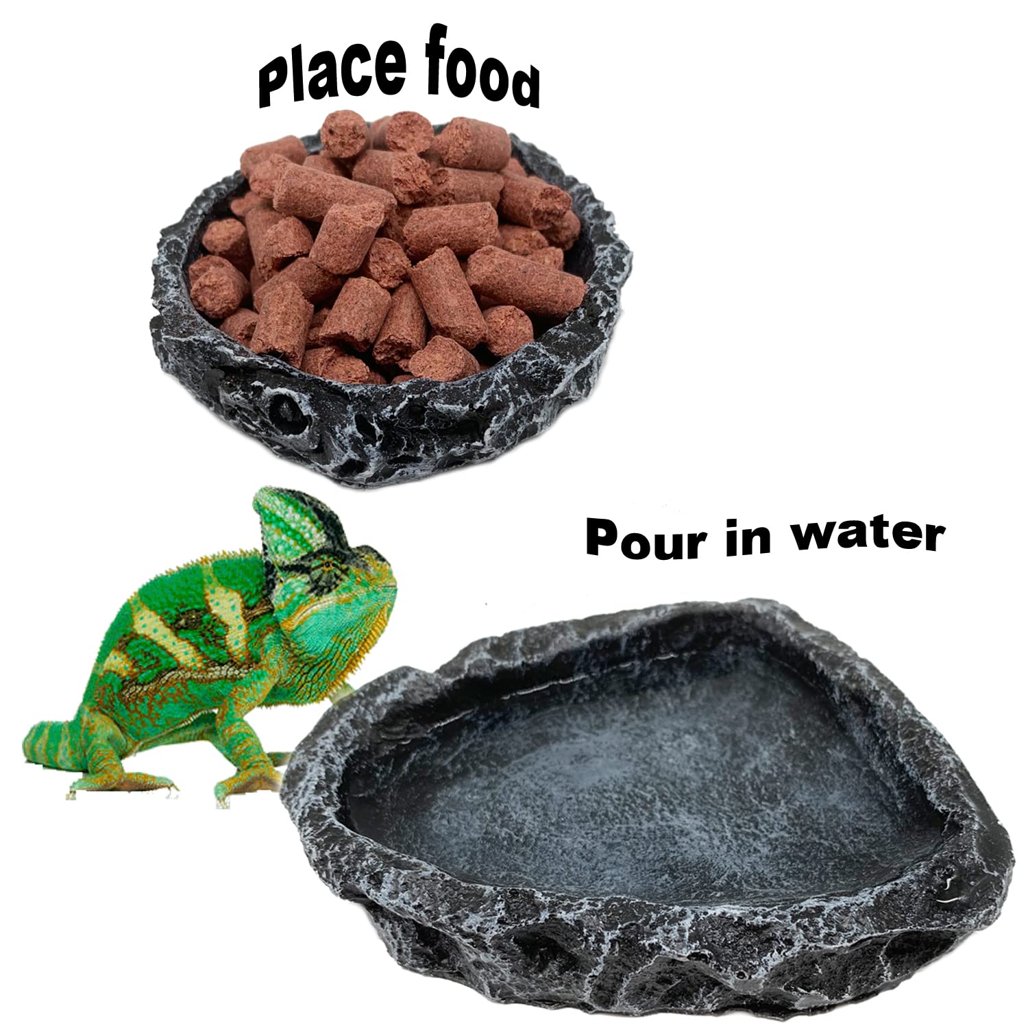 Набор из 2 угловых мисок для к – обзор и цена Water Dish Reptile