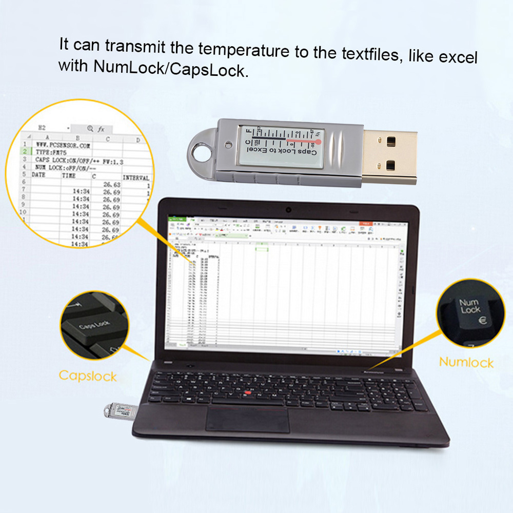 USB-термометр-гигрометр PCsens – обзор и цена Digital Hygrometer Probe