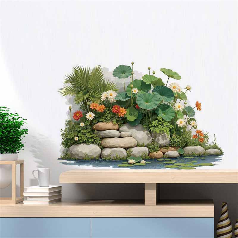 Наклейки на стену с тропически – обзор и цена Pvc Panel Background